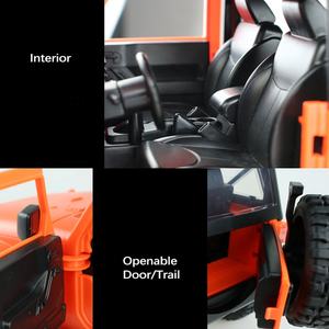 2.4G Plastic 1/14 4wd 4X4 Rtr Simulatie Oranje Wit Zwart Wrangler Auto 'S Afstandsbediening Rc Crawler Truck Voor Jongens En Kinderen Speelgoed - Product Image 3