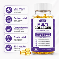 Capsule de collagène multi-sources OEM avec Biotine Digeseb – Cinq types de suppléments alimentaires pour soutenir la peau, les cheveux, les ongles, les articulations, l'immunité et la digestion