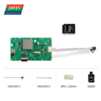 DWIN 5.0 Inci 800*480 Kecerahan Tinggi 800nit Modul Layar LCD TFT IPS Industri HMI Layar Sentuh Kapasitif untuk ESP32 STM32