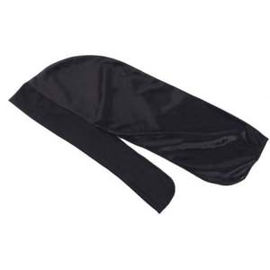 Durags en Soie Personnalisables à Faible MOQ avec Logo, Couleurs Unies, Longue Queue, Bandanas Extensibles – Vente en Gros - Product Image 5