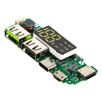 Module de charge de batterie au lithium 18650 avec protection de circuit imprimé, alimentation mobile USB double LED 5V 2.4A Micro/Type-C