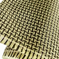 Tissu hybride carbone-kevlar 200 g/m², design en forme de I, léger, pour pièces automobiles