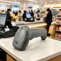 Escáner de Código de Barras Inalámbrico Portátil DiligenCe de 2.4GHz para Android, Lector Láser CCD 1D 2D Económico, USB COM, en Existencia, 2 Años de Garantía