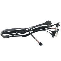 Câble de carte mère blindé en feuille de PVC avec panneau frontal, USB 3.1 Gen1/Gen2, audio HD, interrupteurs d'alimentation, longueur personnalisable - Garantie 12 mois