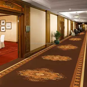 80% Wolle 20% Wand an Wand gewebte Teppiche für Hotel