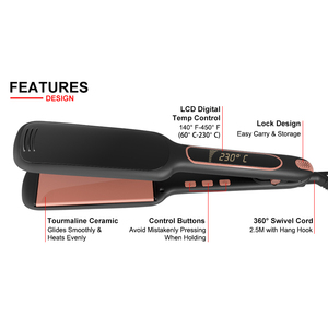 Vente en gros de votre logo fer à lisser plat professionnel à infrarouge fer à lisser outils de coiffure <span class=keywords><strong>plancha</strong></span> de cabello - Product Image 4