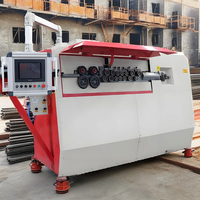 Máquina dobladora de barras de refuerzo de acero redondo CNC 2D, máquina dobladora de estribos de barras de refuerzo compuestas de nueva condición con componente de núcleo de Motor