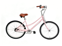 Vélo de ville à une vitesse, directement de l'usine, pas cher, 24 pouces, cadre en acier, jantes en alliage d'aluminium, capacité de charge de 150 kg, vélo de ville classique