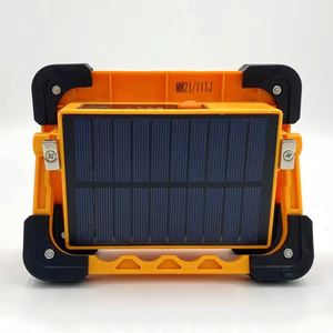 Fábrica al por mayor portátil 2400Mah 3600Mah 4800Mah Panel solar recargable Camping Led lámpara de inundación - Product Image 4