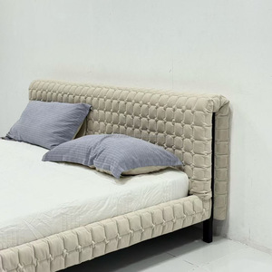 Nouveau lit en tissu pour meubles de chambre Lit double king en tissu de style moderne pour la maison Utile - Product Image 4