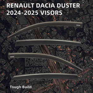 Renault Dacia Duster Sun Visors Wind Bug Deflectores Puerta <span class=keywords><strong>Ventana</strong></span> Rain Guard Vent Shades Weather <span class=keywords><strong>Protector</strong></span> para puertas de automóviles - Product Image 2