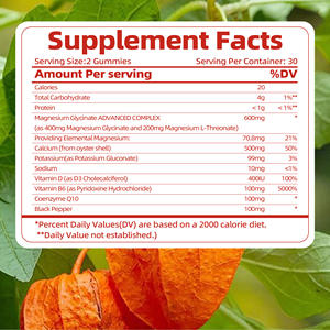 Jiaoming OEM Vegan Ashwagandha Gummies laris suplemen nutrisi fokus memori untuk remaja dan dewasa - Product Image 6