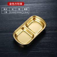 Piring Saus Korea Ramah Lingkungan, Dapat Dikustomisasi, dari Baja Anti Karat, untuk Peralatan Makan Camping, Sajian Pembuka Individual