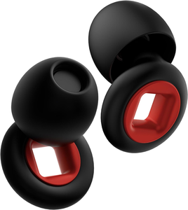 Bouchons d'oreilles en silicone personnalisés CM Wholesale avec logo, tailles S/M/L, 3 paires, noirs, insonorisants, anti-bruit, pour le sommeil, étanches - Product Image 1