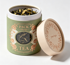 Factory Custom High Quality Food Grade Round Recycled Paper Cardboard Tea Packaging Paper Tube Box For Tea Packaging Luxury - Product Image 3