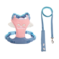 Harnais pour petit chien Touchdog avec ailes d'ange, en polyester léger, imperméable, coupe-vent, lavable, avec laisse, vente en gros d'usine