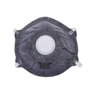Respirateur jetable certifié EN149 pour adultes en forme de bonnet Protection contre la poussière active au carbone Earloop Masques de sécurité de la série Particulate - Product Image 2