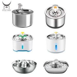 Factory Customized Automatic Dog Cat Water Fountain Metal Parts Stainless Steel Pet Fountain Water Dispenser Mountings