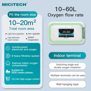 <span class=keywords><strong>MICiTECH</strong></span> usine d'oxygène portable 10l 20l 30l 40l 50l 60l appareil générateur d'oxygène de oxigeno 10lpm <span class=keywords><strong>concentrateur</strong></span> d'oxygène - Product Image 2