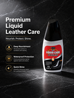 Black Bull 75ml Líquido Nutritivo para Cuero, Revestimiento Impermeable, Agente de Acabado para Cuero Genuino, para Botas de Trabajo Resistentes