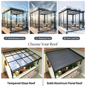 Invernadero/Solárium Moderno Prefabricado de Aluminio en Forma de <span class=keywords><strong>L</strong></span> de Rápido Montaje para Jardín de Propiedades Privadas de Alta Gama - Product Image 4