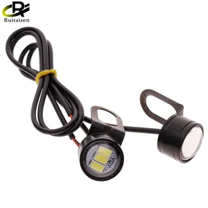 Led águia farol automotivo, 18mm, 22mm, alta potência, luz diurna, farol de milha, para estacionamento, lâmpada de seta