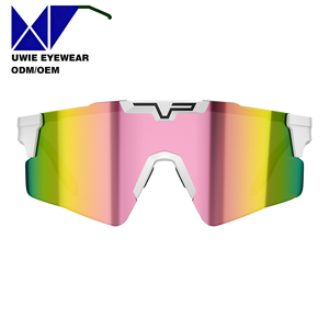 Gafas de Ciclismo Deportivas sin Montura con Lentes Fotocromáticas Polarizadas UV400 TR90, Talla 70-39-110, Personalizadas OEM, para Adultos Unisex, de Fábrica - Product Image 5