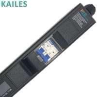 KAILES 30A 220V AC Monophasé Compté Personnalisé 6 Prises 12 Emplacements Norme Allemande Noir Aluminium Distribution d'Énergie