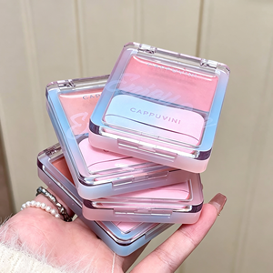 Palette de blush crème CAPPUVINI avec pinceau, fini brillant miroir, teinte hydratante pour les joues, maquillage longue tenue et éclatant pour filles - Product Image 3