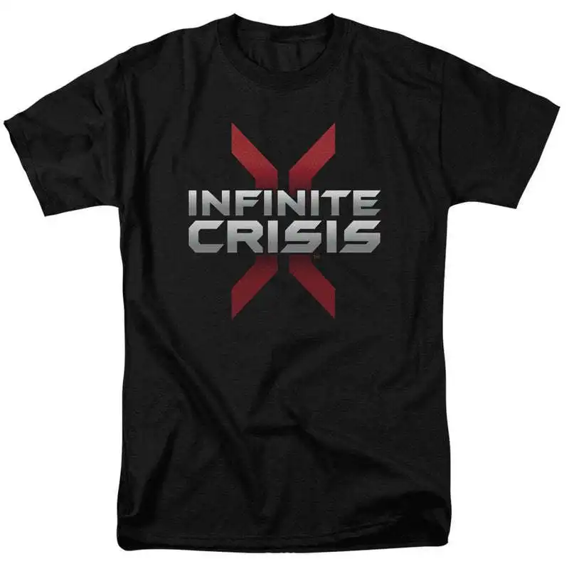 Estilo europeo y americano INFINITE CRISIS infinita crisis Comercio exterior retro clásico camiseta suelta para hombre