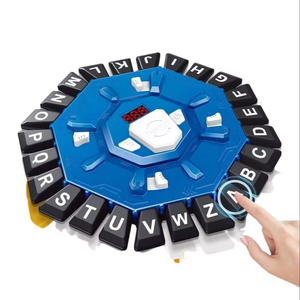 Jeu de société de puzzle de mots à rythme rapide avec alphabet de 24 lettres pour une réflexion rapide, soirée en famille et apprentissage amusant - Product Image 1