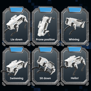 Globalwin <span class=keywords><strong>Robot</strong></span> Loup Populaire 2026, Jouet Électronique Intelligent pour Enfants avec Télécommande, Commande Vocale, Lumières Dynamiques et Musique - Product Image 4