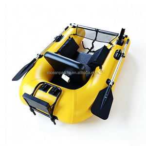 Bote Neumático de <span class=keywords><strong>Pesca</strong></span> Individual Más Vendido en China, Tipo Belly Boat con Remos y Motor para Recreo - Product Image 2