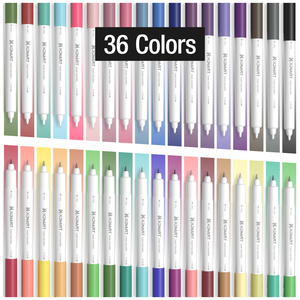 <span class=keywords><strong>Stylos</strong></span> à encre de sublimation Xinart pour <span class=keywords><strong>Cricut</strong></span> Joy Machine écriture <span class=keywords><strong>stylos</strong></span> à dessin 36 paquets double pointe 0.4 pointe et 1.0 pointe - Product Image 5