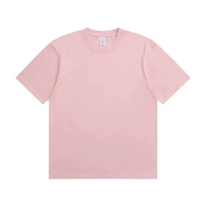 T-shirt personnalisé en coton 100% lourd 300G, OEM ODM, coupe ample unisexe, col rond, manches courtes, avec logo - Product Image 6