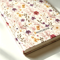 Carnet A5 à couverture rigide, motif floral personnalisé, journal, carnet de notes quotidien, cadeau