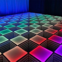 Offre Spéciale miroir infini piste de danse mariage piste de danse led interactive location commerciale plancher magnétique danse