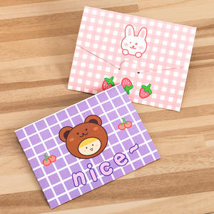 Carte de vœux créative en carton imprimé quatre couleurs, motif petit ours mignon, avec enveloppe <span class=keywords><strong>pour</strong></span> étudiant, idéale <span class=keywords><strong>pour</strong></span> <span class=keywords><strong>anniversaire</strong></span> et occasions spéciales, service après-vente inclus. - Product Image 4