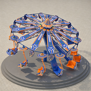 Atracciones Comerciales para Parques de Diversiones, Columpios Dobles, Columpios de Brazo Doble para Exteriores, en Venta - Product Image 4