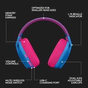 Vente en gros Nouveau <span class=keywords><strong>casque</strong></span> de jeu original Logitech <span class=keywords><strong>G435</strong></span> <span class=keywords><strong>Lightspeed</strong></span> <span class=keywords><strong>sans</strong></span> <span class=keywords><strong>fil</strong></span> double mode <span class=keywords><strong>Casque</strong></span> 7.1 son surround avec micro - Product Image 5