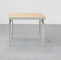 Ensemble de table et de chaises de salle à manger d'extérieur en aluminium, meubles de jardin en métal durables et imperméables pour hôtel, patio, utilisation en extérieur