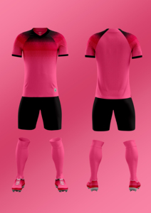 Set Jersey Sepak Bola Penuh Pria, Sublimasi Kustom 100% Poliester - Product Image 6