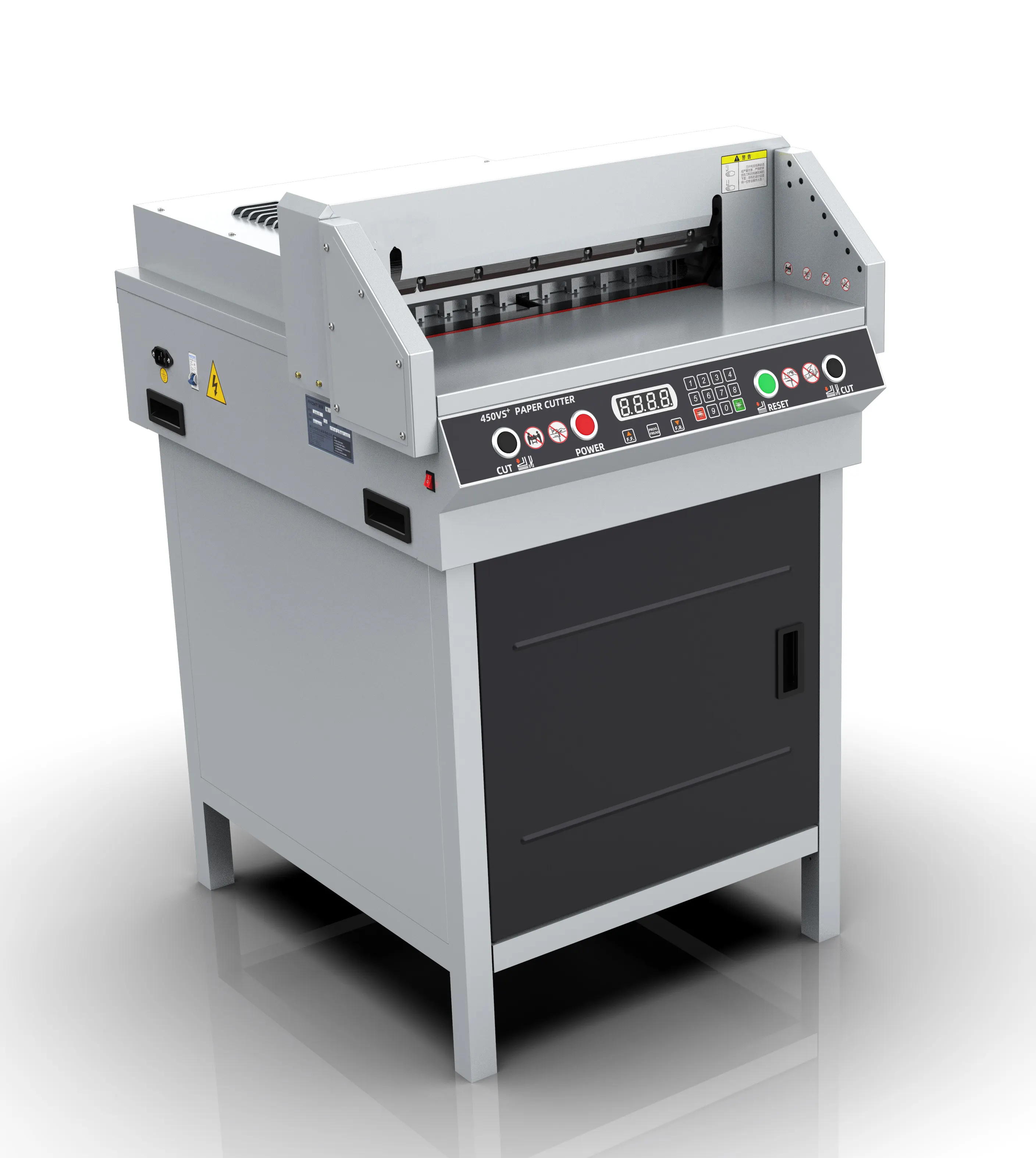 เครื่องตัดกระดาษไฟฟ้าอัตโนมัติ 450 มม. G450VS+ เครื่องตัด CE ด้านหน้า