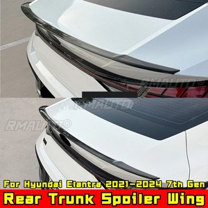 Rear <b>Trunk</b> Spoiler Wing Compatible With Hyundai Elantra 2021-2024 7th Gen Rear Roof Spoiler Roof Wing Body Kit Car Accessories - Product Image 4