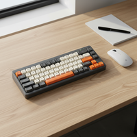COOCAA CAK 61 Koneksi Tiga Mode 61-Key Mechanical Feel Plug-and-Play Keyboard dan Mouse Set untuk Komputer PC dan Laptop