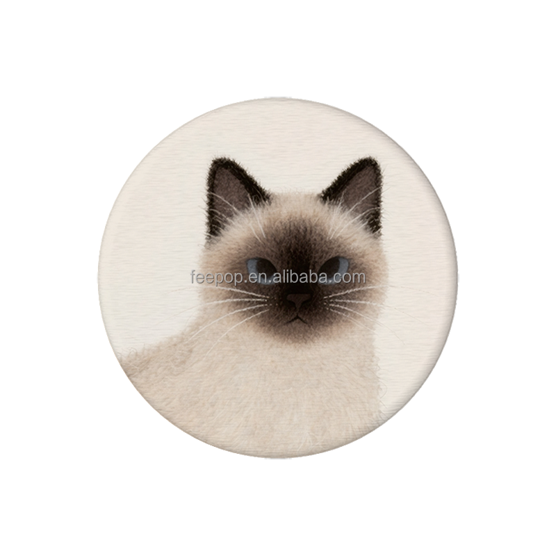 YD-C - Reticulated Siamese - Round - White - 10x10cm