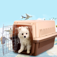 Cage de transport pour chien de compagnie, portable, durable, approuvée par les compagnies aériennes, pour les voyages en gros