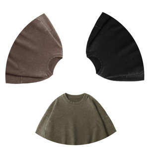 H5479 Fournisseur Fabricant – Nouveaux Sweat-shirts Col Rond Oversize Personnalisés en Tissu Lourd 500 g/m² Imprimé Wax Lavé - Product Image 3