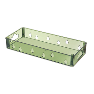 Organisateur de cuisine, boîte de rangement pour réfrigérateur en PET pour les boissons, les canettes, les bouteilles, bacs de rangement empilables pour réfrigérateur avec poignée - Product Image 5