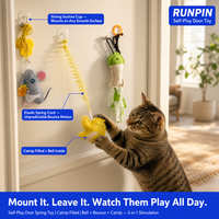 Jouet interactif pour chat en toile avec anneau et corde, pour chaton, anti-ennui, résistant aux griffures, 2g